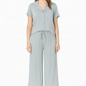 Discount divas womens gray pajama pj set pants top size M NEW